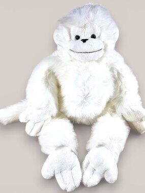 Russ Berrie Mungo White Monkey Gorilla Ape Plush Stuffed Toy Vintage 29"